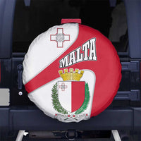 Malta Spare Tire Cover with Coat of Arms and Island Map Design - Wonder Print Shop