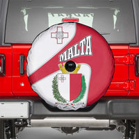 Malta Spare Tire Cover with Coat of Arms and Island Map Design - Wonder Print Shop