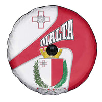 Malta Spare Tire Cover with Coat of Arms and Island Map Design - Wonder Print Shop