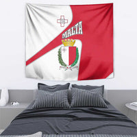 Malta Tapestry with Coat of Arms and Island Map Design - Wonder Print Shop