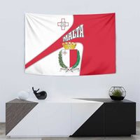 Malta Tapestry with Coat of Arms and Island Map Design - Wonder Print Shop