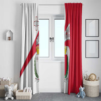 Malta Window Curtain with Coat of Arms and Island Map Design - Wonder Print Shop