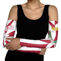 Malta Arm Sleeves with Red White Crossburst Design - Wonder Print Shop