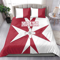 Malta Bedding Set with Red White Crossburst Design - Wonder Print Shop