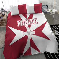 Malta Bedding Set with Red White Crossburst Design - Wonder Print Shop