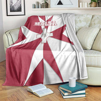 Malta Blanket with Red White Crossburst Design - Wonder Print Shop
