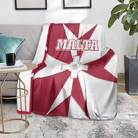 Malta Blanket with Red White Crossburst Design - Wonder Print Shop