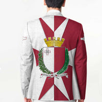 Malta Blazer with Red White Crossburst Design - Wonder Print Shop