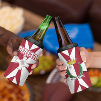 Malta 4 in 1 Can Cooler Tumbler with Red White Crossburst Design - Wonder Print Shop