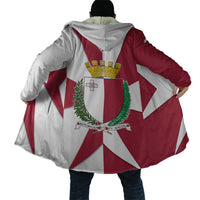 Malta Cloak with Red White Crossburst Design - Wonder Print Shop
