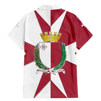 Malta Family Matching Mermaid Dress and Hawaiian Shirt with Red White Crossburst Design - Wonder Print Shop