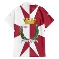 Malta Family Matching Summer Maxi Dress and Hawaiian Shirt with Red White Crossburst Design - Wonder Print Shop