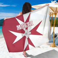 Malta Sarong with Red White Crossburst Design - Wonder Print Shop