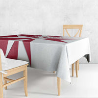 Malta Tablecloth with Red White Crossburst Design - Wonder Print Shop