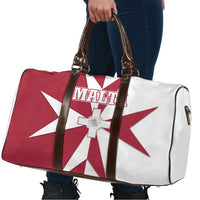 Malta Travel Bag with Red White Crossburst Design - Wonder Print Shop
