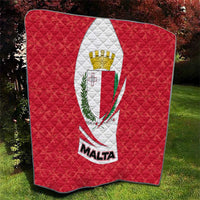 Malta Quilt with Red White Swirl Design - Wonder Print Shop
