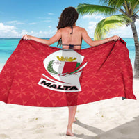 Malta Sarong with Red White Swirl Design - Wonder Print Shop