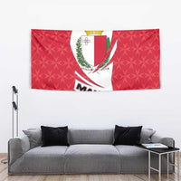 Malta Tapestry with Red White Swirl Design - Wonder Print Shop