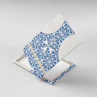 Malta Canvas Wall Art with Blue White Tile Design and Maltese Cross Pattern - Wonder Print Shop