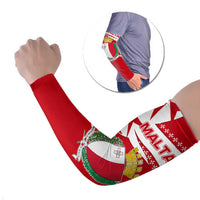 Malta Arm Sleeves with Red White Starburst Design - Wonder Print Shop
