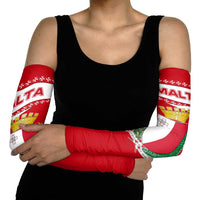 Malta Arm Sleeves with Red White Starburst Design - Wonder Print Shop