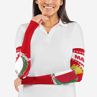 Malta Arm Sleeves with Red White Starburst Design - Wonder Print Shop