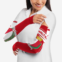 Malta Arm Sleeves with Red White Starburst Design - Wonder Print Shop