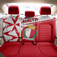 Malta Back Car Seat Cover with Red White Starburst Design - Wonder Print Shop
