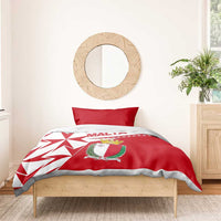 Malta Bedding Set with Red White Starburst Design - Wonder Print Shop