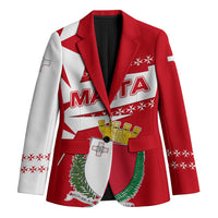 Malta Blazer with Red White Starburst Design - Wonder Print Shop