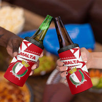 Malta 4 in 1 Can Cooler Tumbler with Red White Starburst Design - Wonder Print Shop