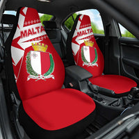 Malta Car Seat Cover with Red White Starburst Design - Wonder Print Shop