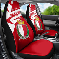 Malta Car Seat Cover with Red White Starburst Design - Wonder Print Shop
