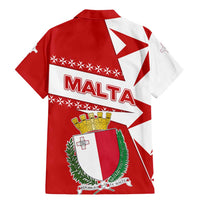 Malta Family Matching Mermaid Dress and Hawaiian Shirt with Red White Starburst Design - Wonder Print Shop