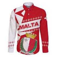 Malta Family Matching Puletasi and Hawaiian Shirt with Red White Starburst Design - Wonder Print Shop