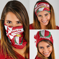 Malta Neck Gaiter with Red White Starburst Design TS04