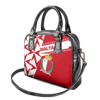 Malta Shoulder Handbag with Red White Starburst Design - Wonder Print Shop