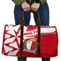 Malta Travel Bag with Red White Starburst Design - Wonder Print Shop