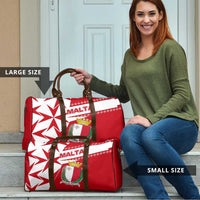 Malta Travel Bag with Red White Starburst Design - Wonder Print Shop