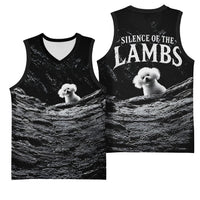 A Little Lamb in the Killer Silence Cute Serial Dog Basketball Jersey Pet Lover