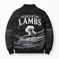 A Little Lamb in the Killer Silence Cute Serial Dog Bomber Puffer Jacket Pet Lover
