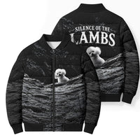 A Little Lamb in the Killer Silence Cute Serial Dog Bomber Puffer Jacket Pet Lover