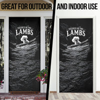 A Little Lamb in the Killer Silence Cute Serial Dog Door Cover Pet Lover