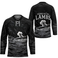 A Little Lamb in the Killer Silence Cute Serial Dog Hockey Jersey Pet Lover
