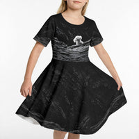 A Little Lamb in the Killer Silence Cute Serial Dog Kid Short Sleeve Dress Pet Lover