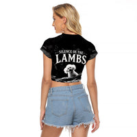 A Little Lamb in the Killer Silence Cute Serial Dog Raglan Cropped T Shirt Pet Lover