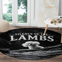 A Little Lamb in the Killer Silence Cute Serial Dog Round Carpet Pet Lover