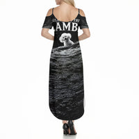 A Little Lamb in the Killer Silence Cute Serial Dog Summer Maxi Dress Pet Lover