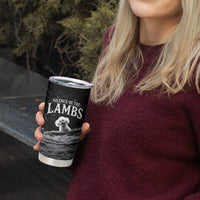 A Little Lamb in the Killer Silence Cute Serial Dog Tumbler Cup Pet Lover