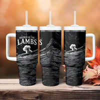 A Little Lamb in the Killer Silence Cute Serial Dog Tumbler With Handle Pet Lover